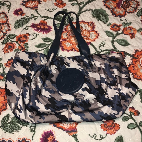 Hunting World Handbags - Hunting World AUTHENTIC Blue Camouflage Purse Camo